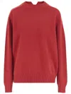 Carven V-back Cashmere Sweater In Multi