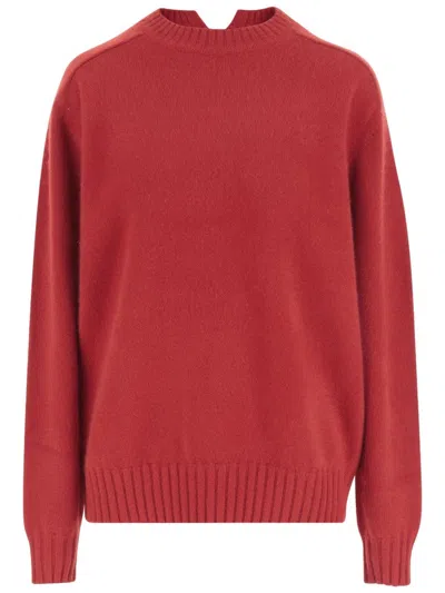 CARVEN V-BACK CASHMERE SWEATER