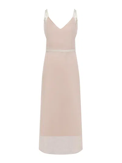 CARVEN SILK LONG DRESS