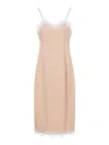Carven Peony Lingerie Dress With Adjustable Straps In Pink
