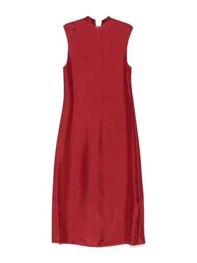 CARVEN VESTIDO MIDI - ROJO