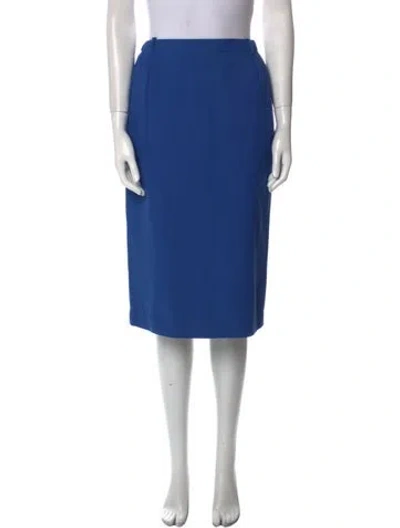 Pre-owned Carven Vintage Knee-length Skirt In Blue