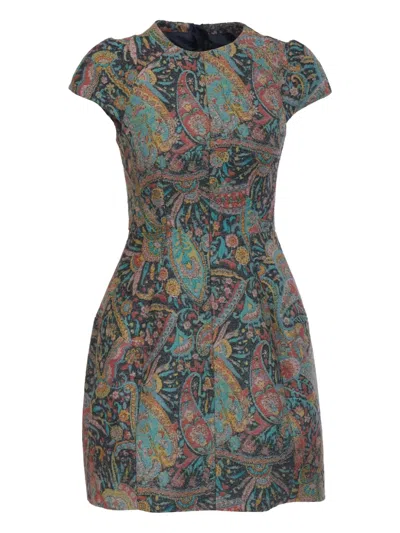 Pre-owned Carven Vintage  Paisley-print Dress