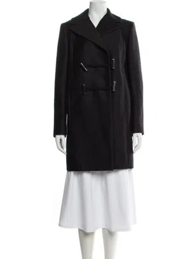 Pre-owned Carven Virgin Wool Jacket In Black