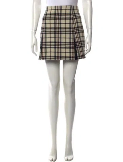 Pre-owned Carven Virgin Wool Mini Skirt In Pink
