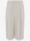 Carven Double-pleats Bermuda Shorts