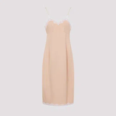 Carven Viscose Midi Dress For Women - Spring Summer 2025 In Nude & Neutrals