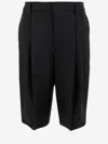 Carven Viscose Misto Bermuda Pants