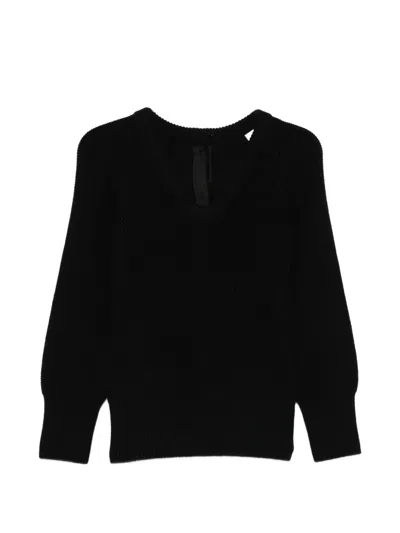 Carven V-neck Sweater In Black