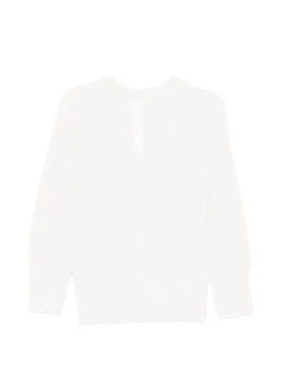 Carven V-neck Sweater In White