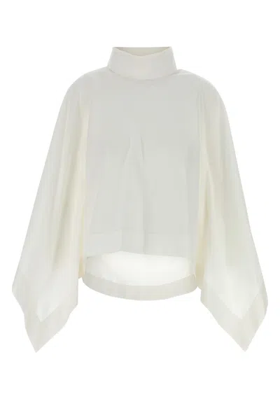 Carven White Cotton Cape