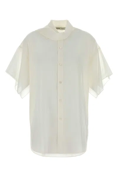 Carven White Cotton Shirt In Neutral