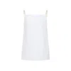 Carven Spaghetti Strap Top In Soft Polyester-silk Blend
