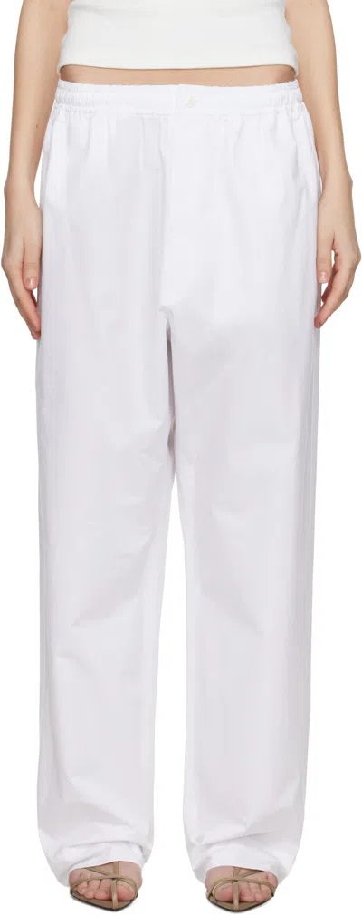 CARVEN WHITE PYJAMA TROUSERS