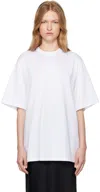 Carven Womens Orchid Foulard Draped Self-tie Cotton-jersey T-shirt In White