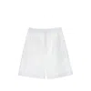 Carven Oversized Shorts In White