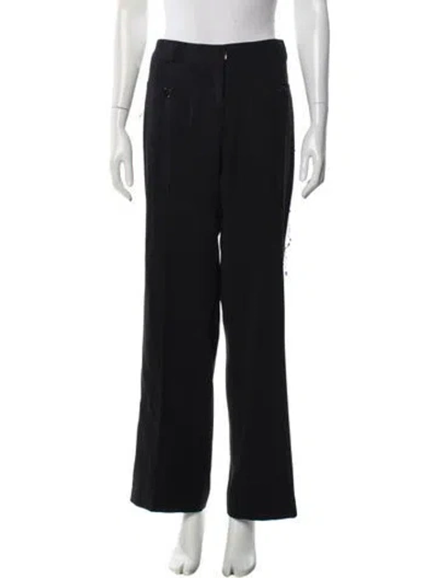 Pre-owned Carven Wide Leg Pants In Black