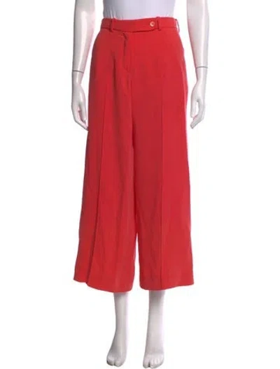 Pre-owned Carven Wide Leg Pants In Orange