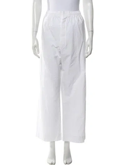 Pre-owned Carven Wide Leg Pants In White