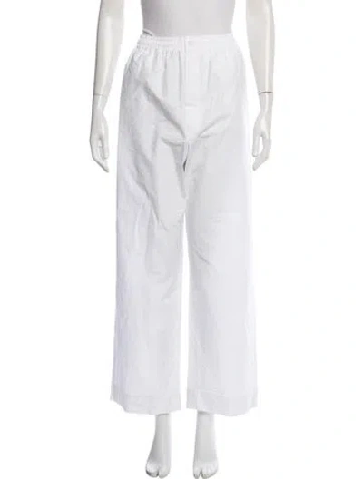 Pre-owned Carven Wide Leg Pants In White
