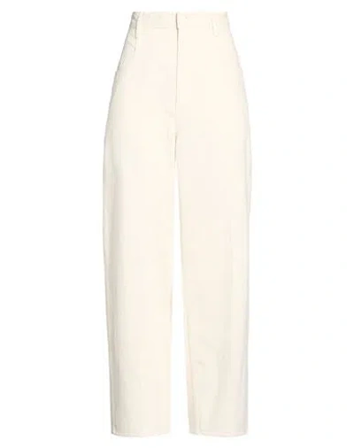 Carven Woman Pants Cream Size 6 Cotton In White