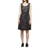 Carven Women's Eyelet Cotton Dress In Black In Black
