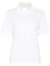 Carven Women Pearl Crew Neck T-shirt In White