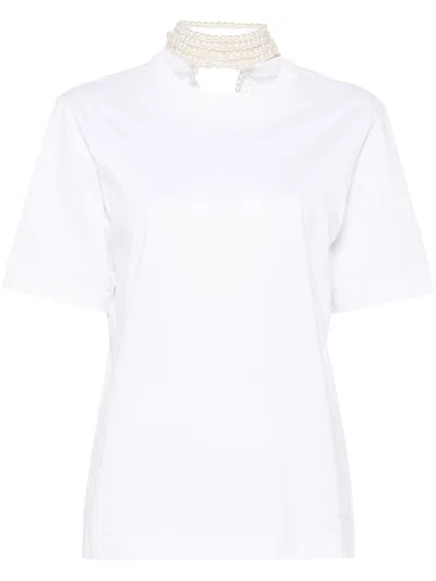 CARVEN CARVEN WOMEN PEARL CREW NECK T-SHIRT