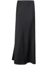 Carven Asymmetric Satin Skirt