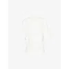 Carven Womens Orchid Foulard Draped Self-tie Cotton-jersey T-shirt In Orchid
