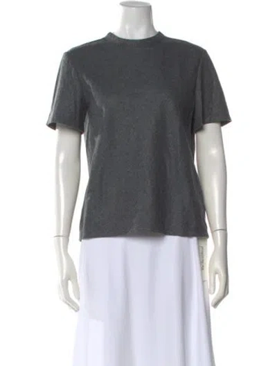 Pre-owned Carven Wool Crew Neck T-shirt In Gray