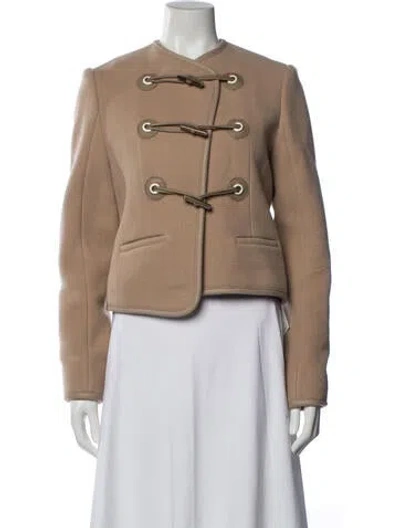 Pre-owned Carven Wool Jacket In Neutrals