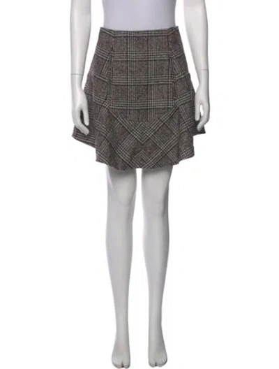 Pre-owned Carven Wool Mini Skirt In Multi