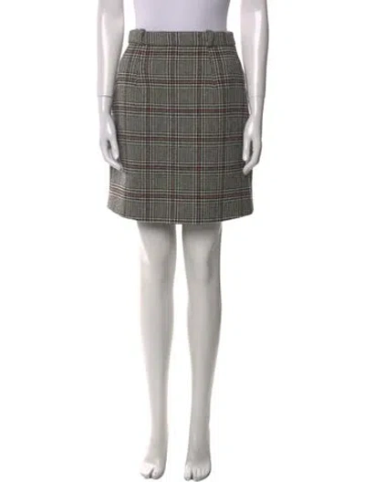 Pre-owned Carven Wool Mini Skirt In Neutral