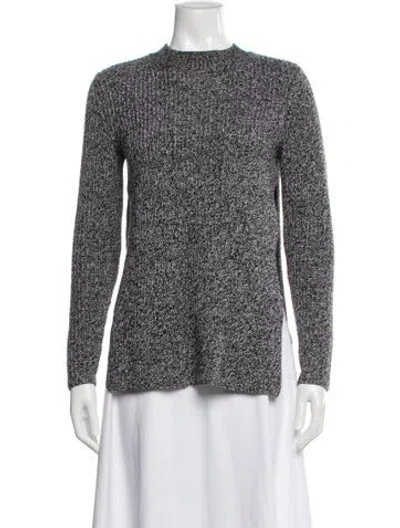 Pre-owned Carven Wool Mock Neck Sweater In Multi