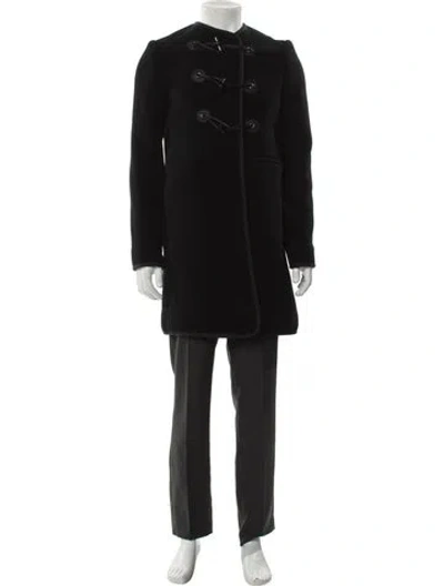 Pre-owned Carven Wool Parka In Black