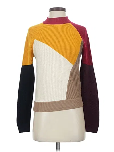 Pre-owned Carven Wool Pullover Sweater In Yellow