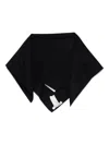Carven Triangular Wool Scarf In Blue