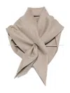 Carven Wool Scarf In Brown