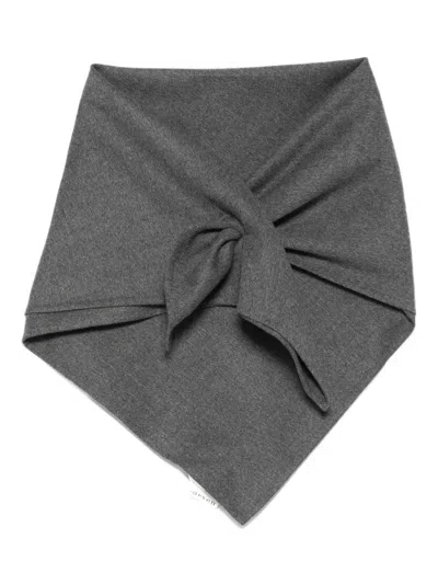 Carven Wool Scarf In Gray