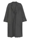 Carven Wool Single-breasted Coat In Gray