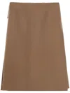 CARVEN WOOL SKIRT