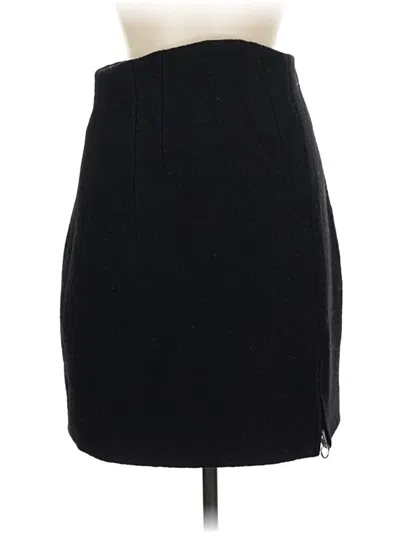Pre-owned Carven Wool Skirt In Black