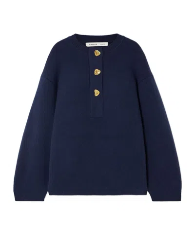 Carven Wool Sweater In Black