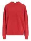 Carven Cashmere Sweater In Red