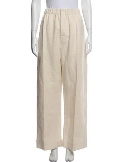 Pre-owned Carven Wool Sweatpants W/ Tags In Neutrals