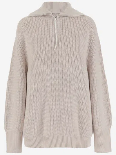 CARVEN WOOL ZIP-UP SWEATER