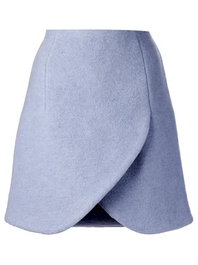 Carven Wrap Effect Skirt In Animal Print