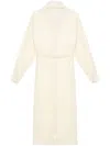 Carven Zip-up Maxi Dress In Neutrals