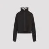 Carven High-neck Zip-front Jacket In Brown